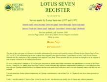 Tablet Screenshot of lotus7register.co.uk